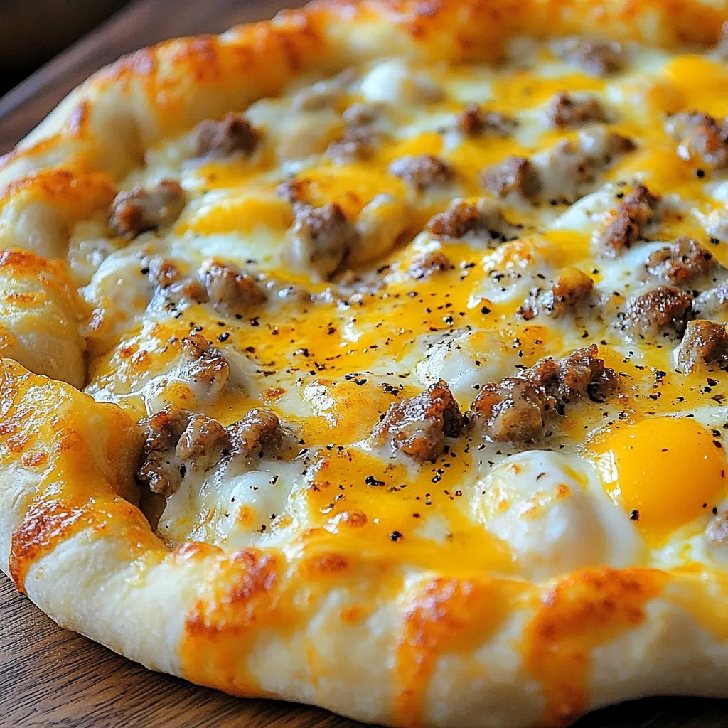 A pizza with sausage and cheese on it.