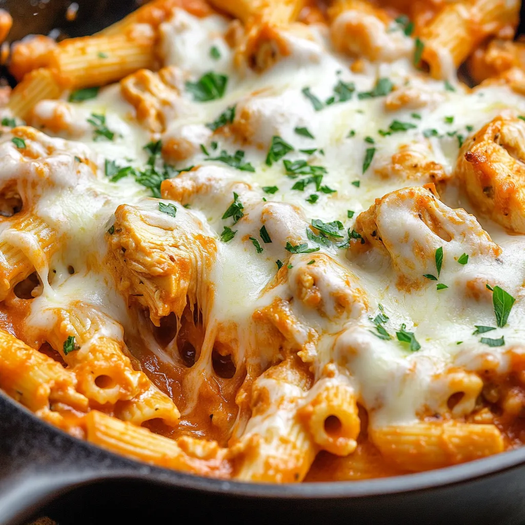 A delicious Chicken Parmesan Pasta dish.