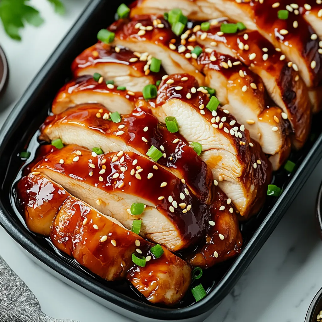 A dish of Char Siu Chicken.