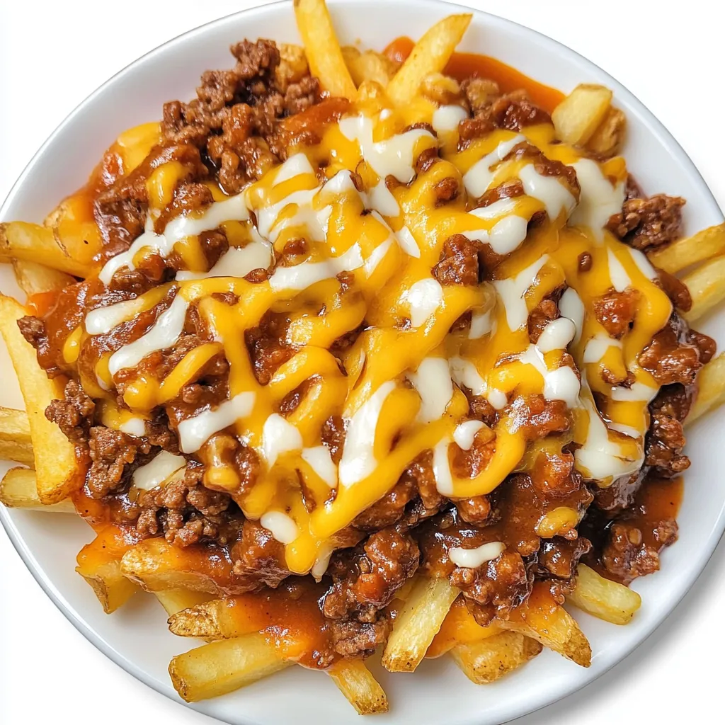 A plate of Tex Mex Poutine.