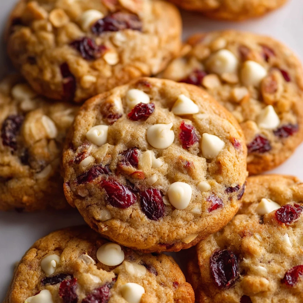 White chocolate cranberry cookies.