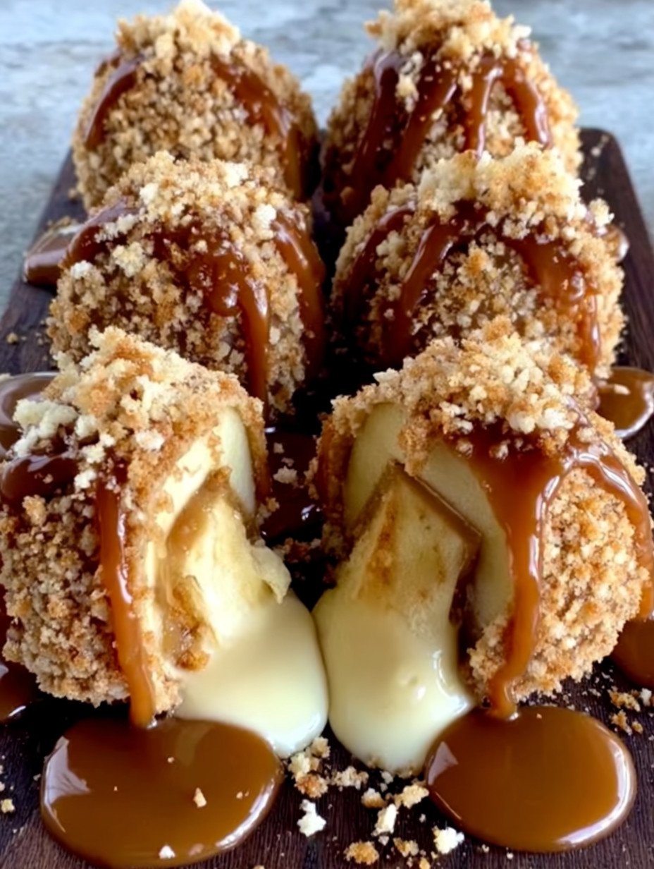 Chocolate sauce dripping off of a pastry.