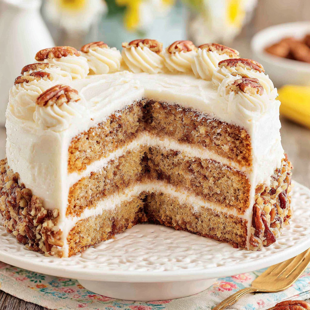 A slice of cake on a plate.