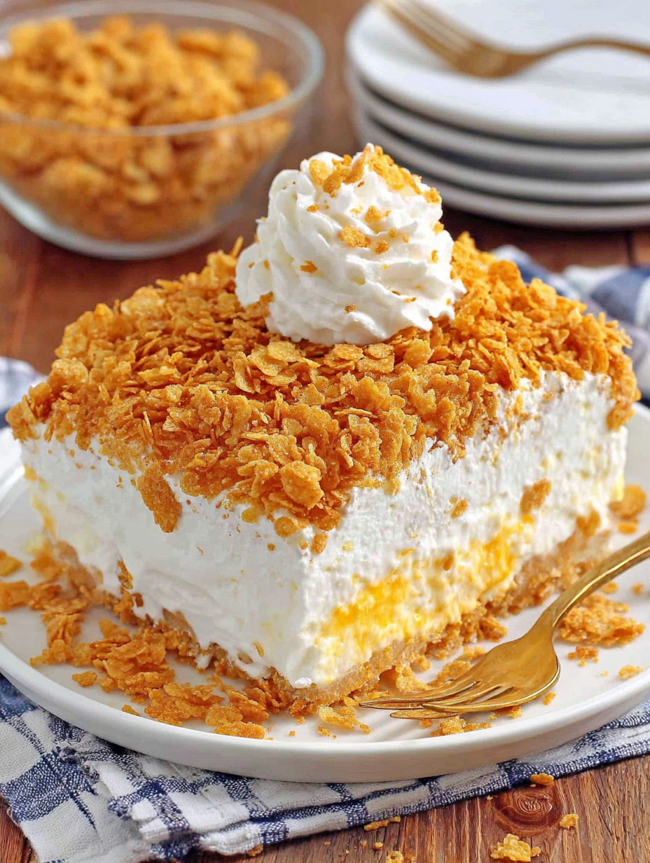 A piece of cake with a fork on a plate.