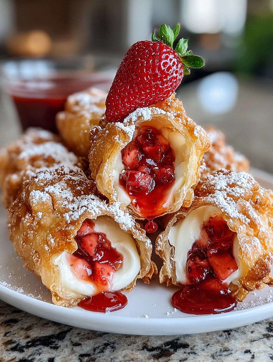 A plate of food with a strawberry on top.