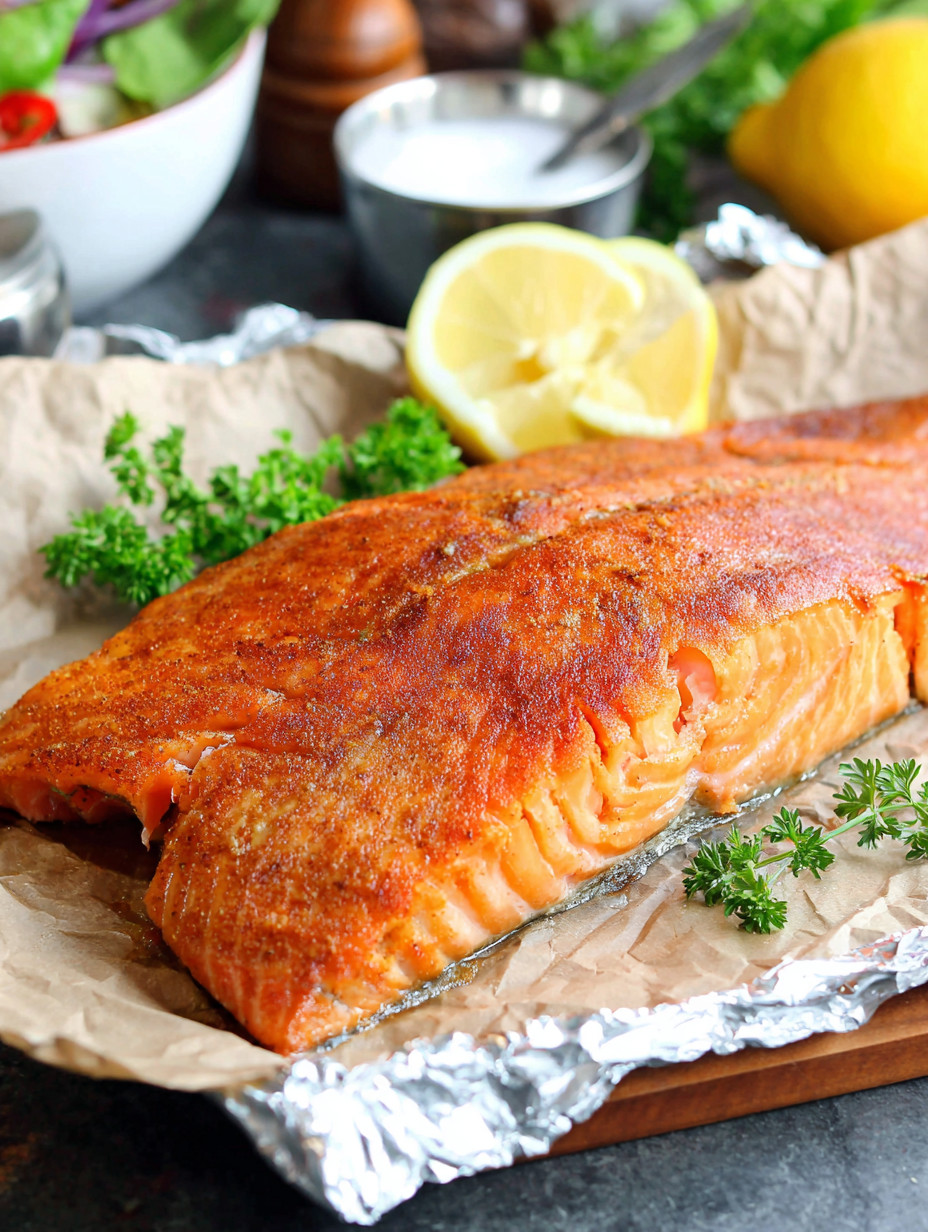 A piece of fish on a paper towel.