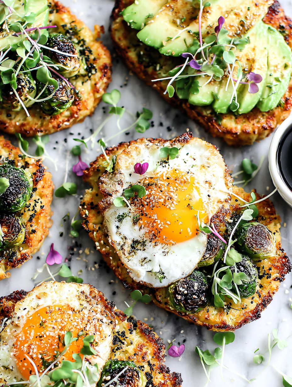 A plate of food with a fried egg on top.