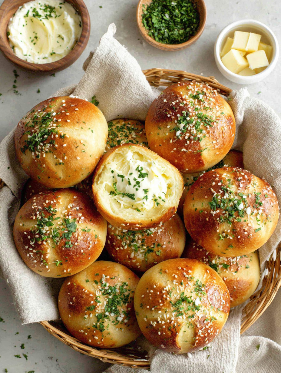 A basket of bread with butter and cheese.