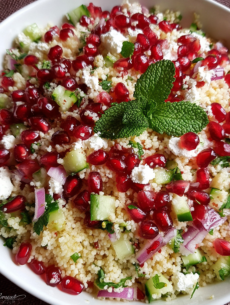 A bowl of food with red and green ingredients.