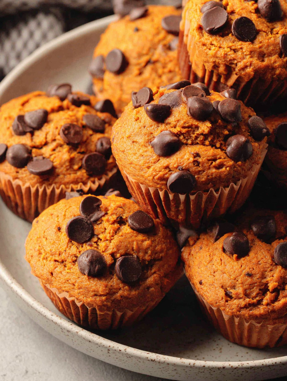 Chocolate chip muffins with orange filling.
