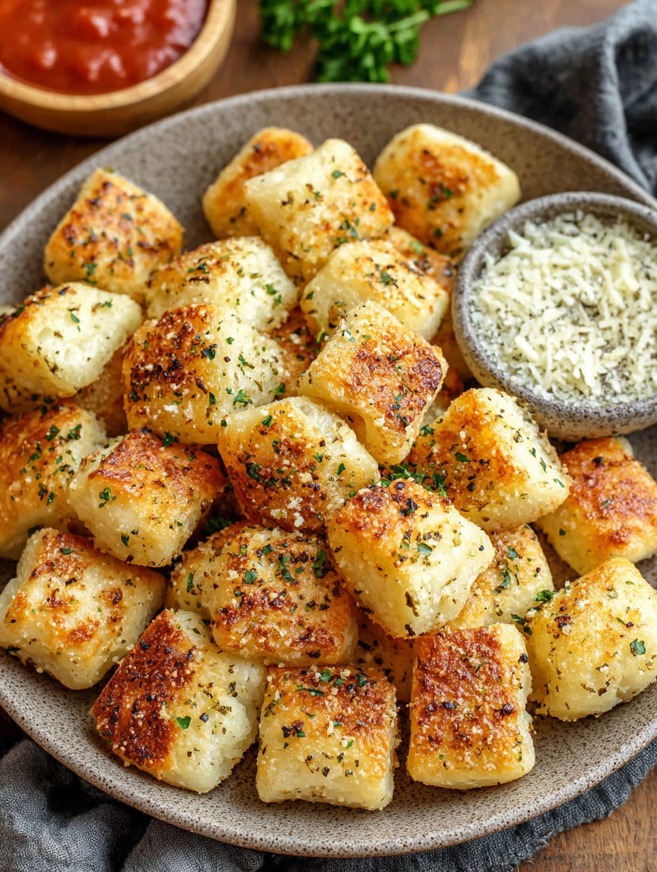 A bowl of breaded food with cheese.