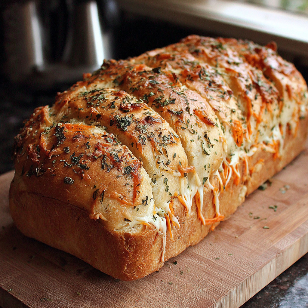 A loaf of bread with carrots on top.