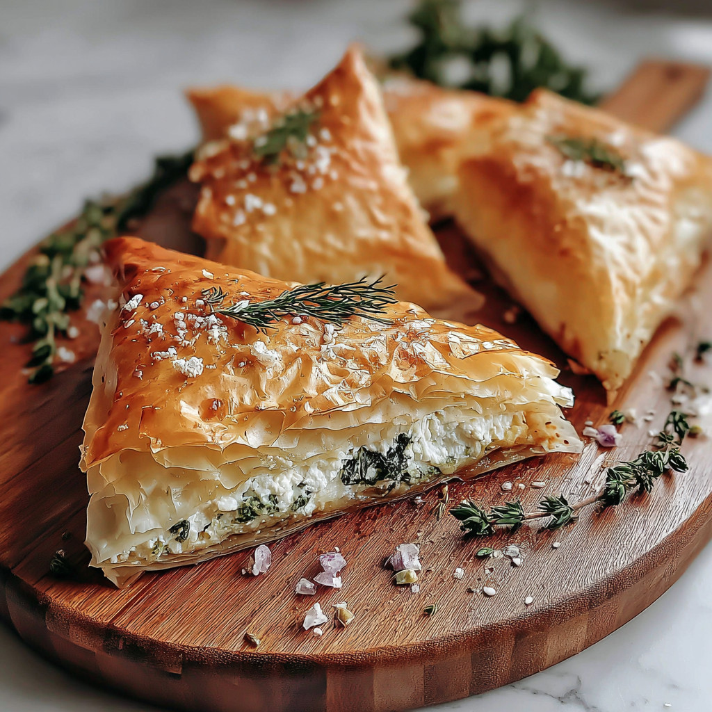 Two pieces of food on a wooden board.