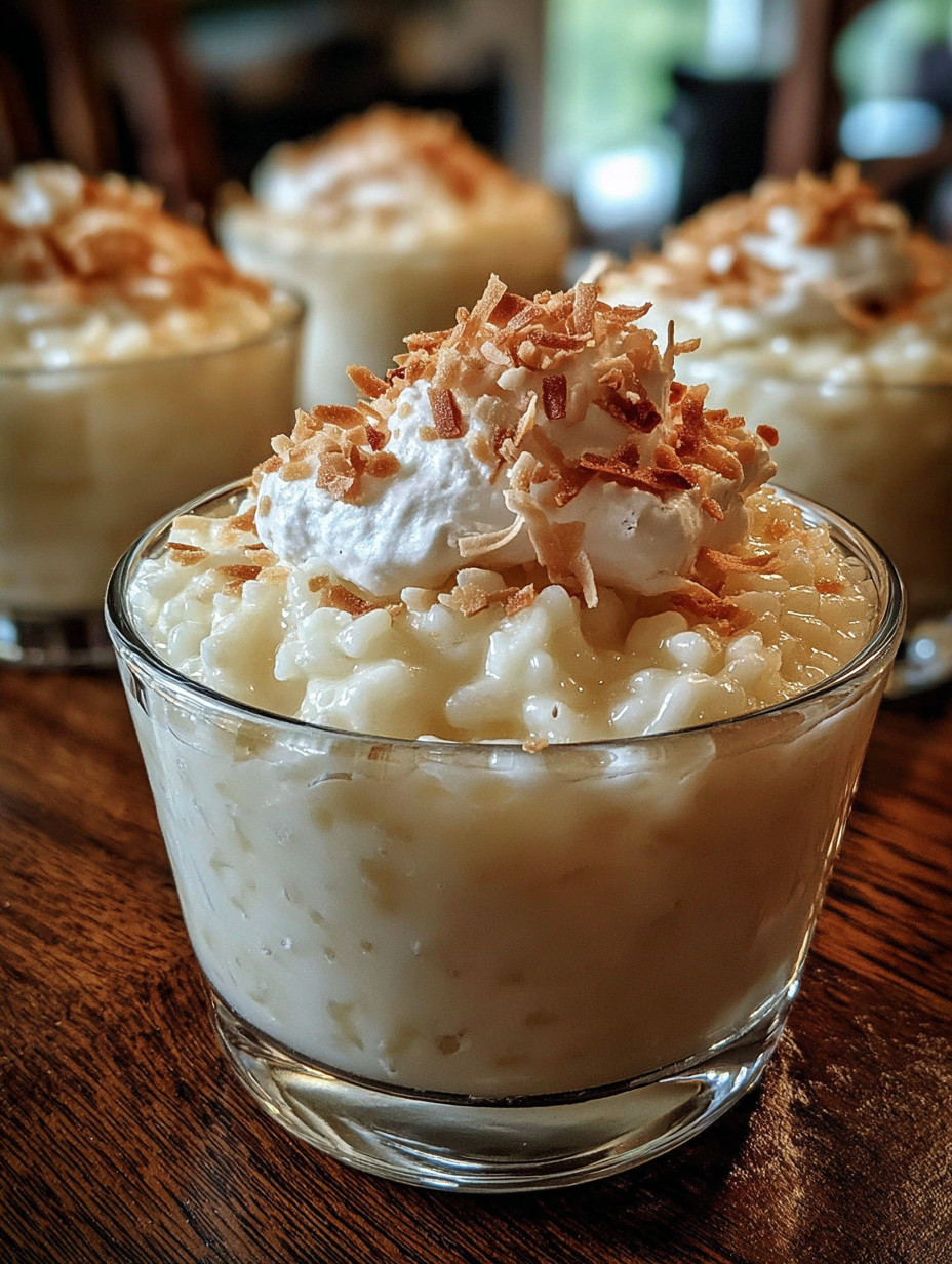 A bowl of rice with coconut on top.
