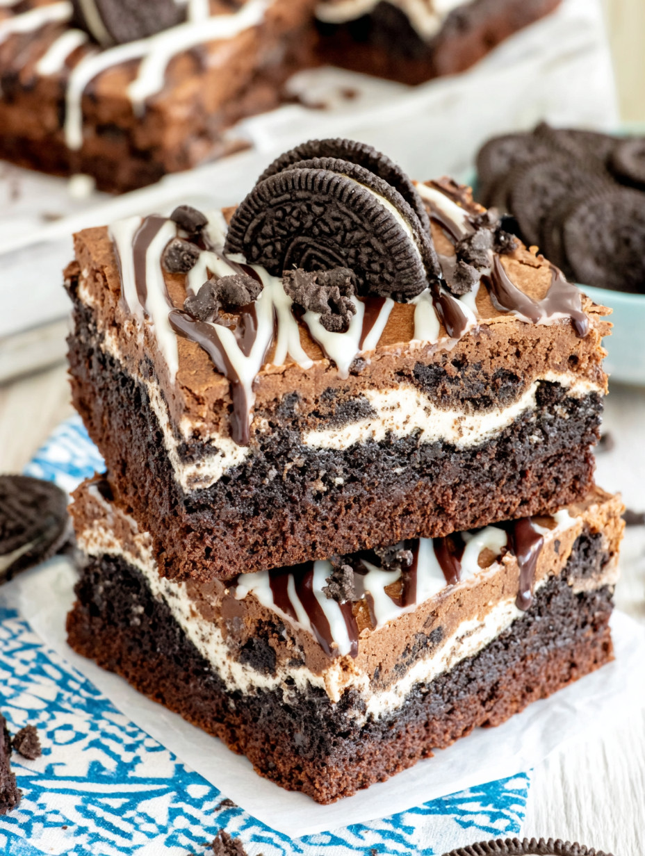 A slice of chocolate cake with white icing and a cookie on top.