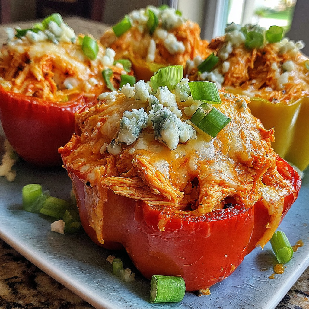 A plate of food with a pepper and a piece of chicken.