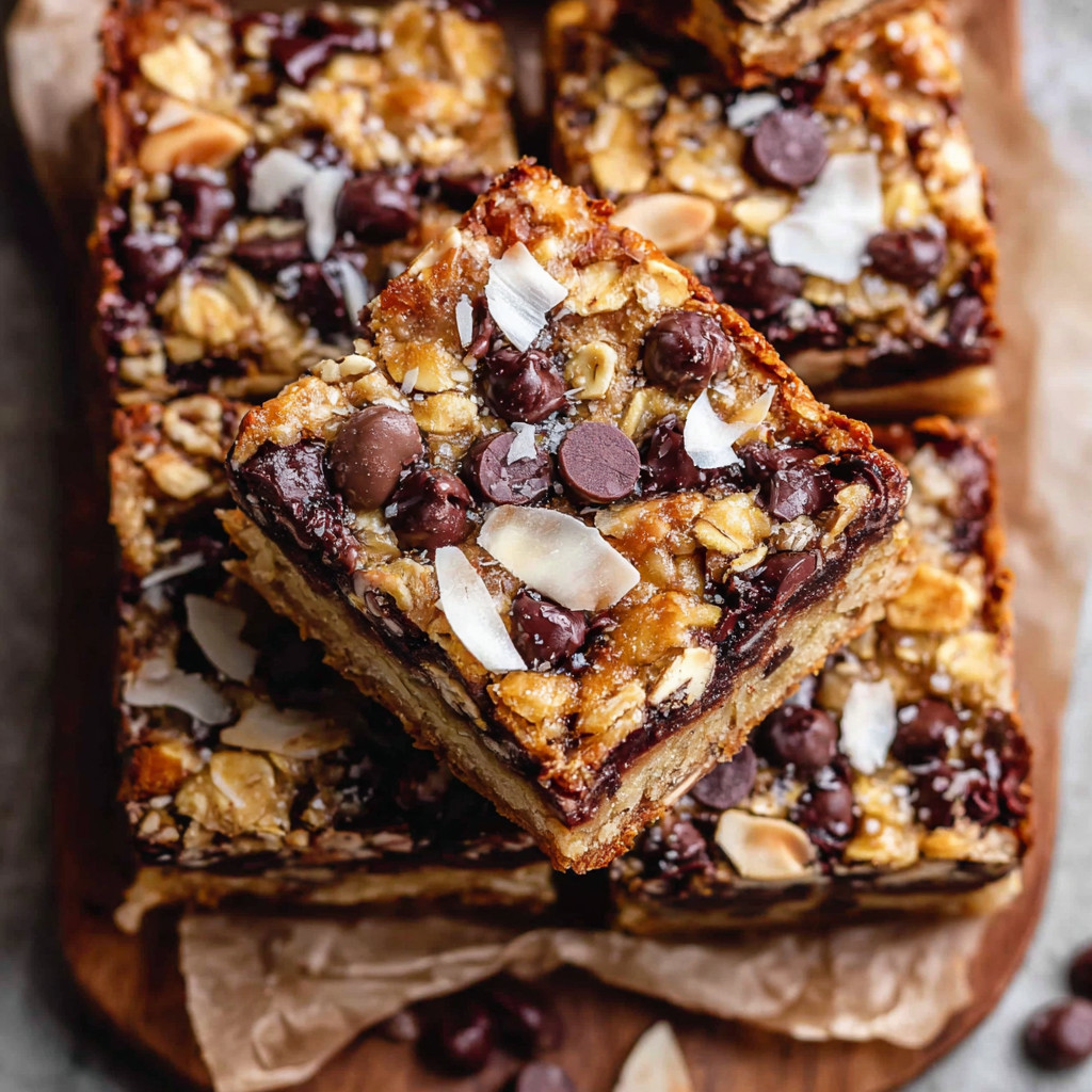 A slice of chocolate chip and almond cake.