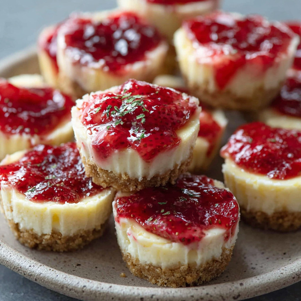 A plate of desserts with strawberry jam.