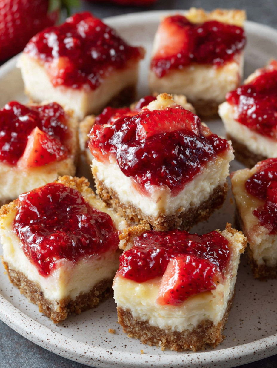 A plate of cake with strawberry jam.