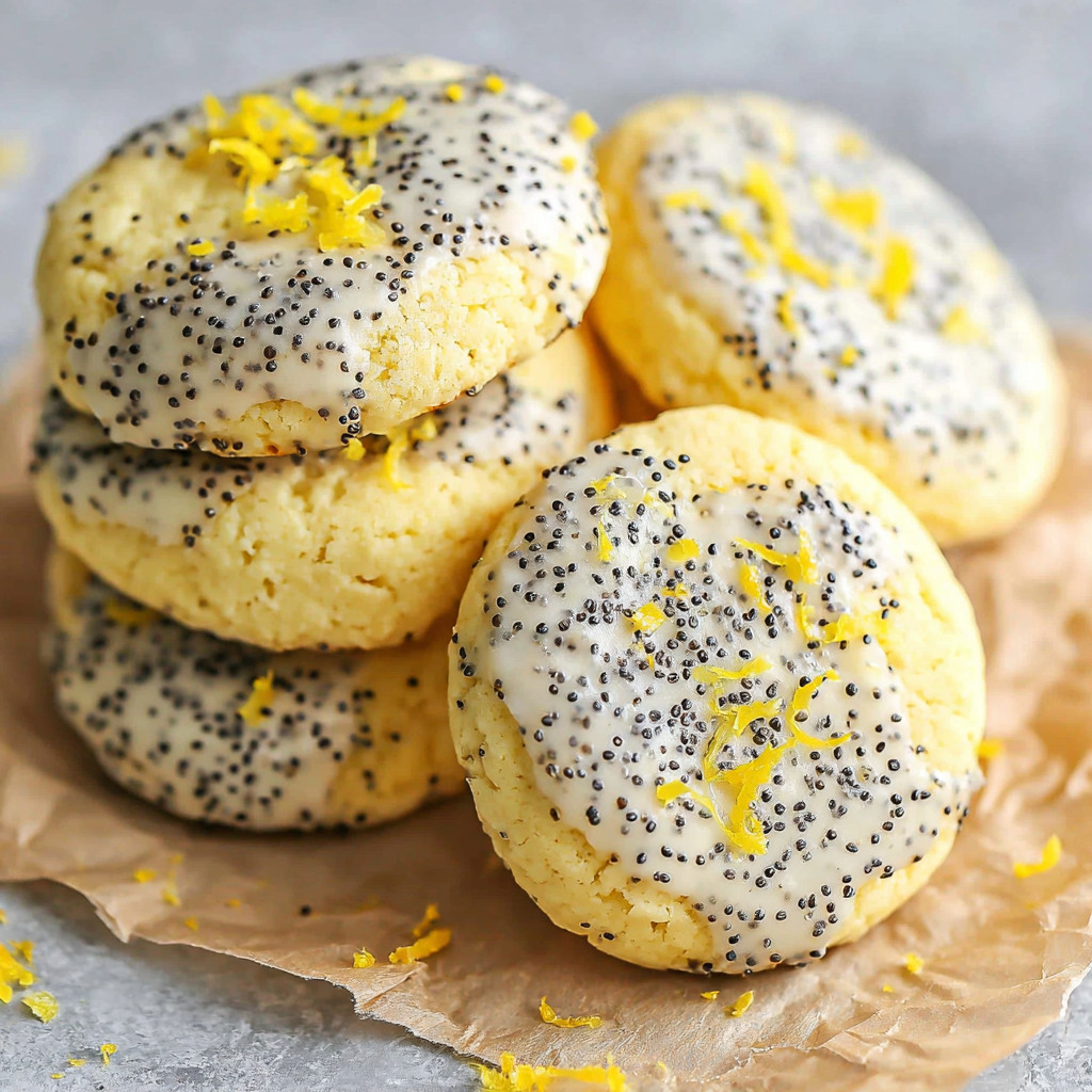 A stack of cookies with yellow icing and orange sprinkles.