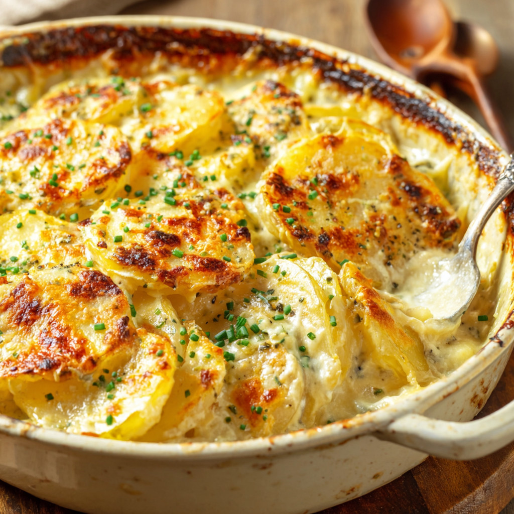 A bowl of food with a spoon in it.