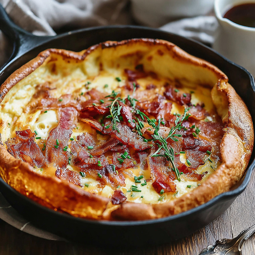 A pan of bacon and cheese.