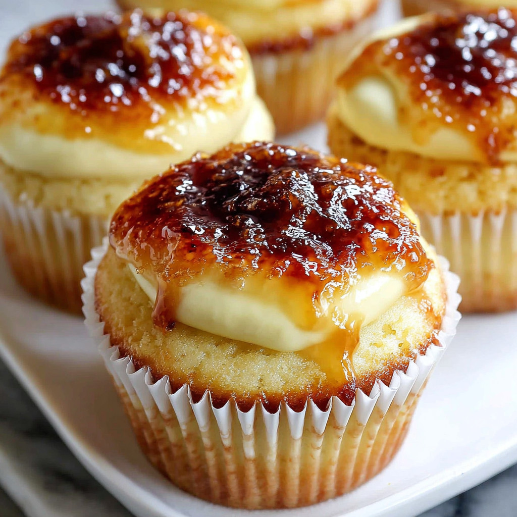 A cupcake with a caramel sauce on top.