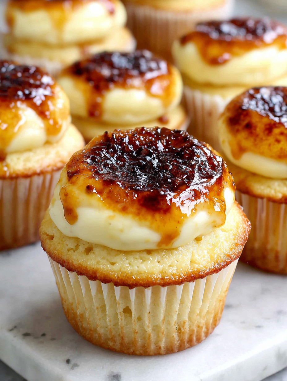 A cupcake with a caramel sauce on top.