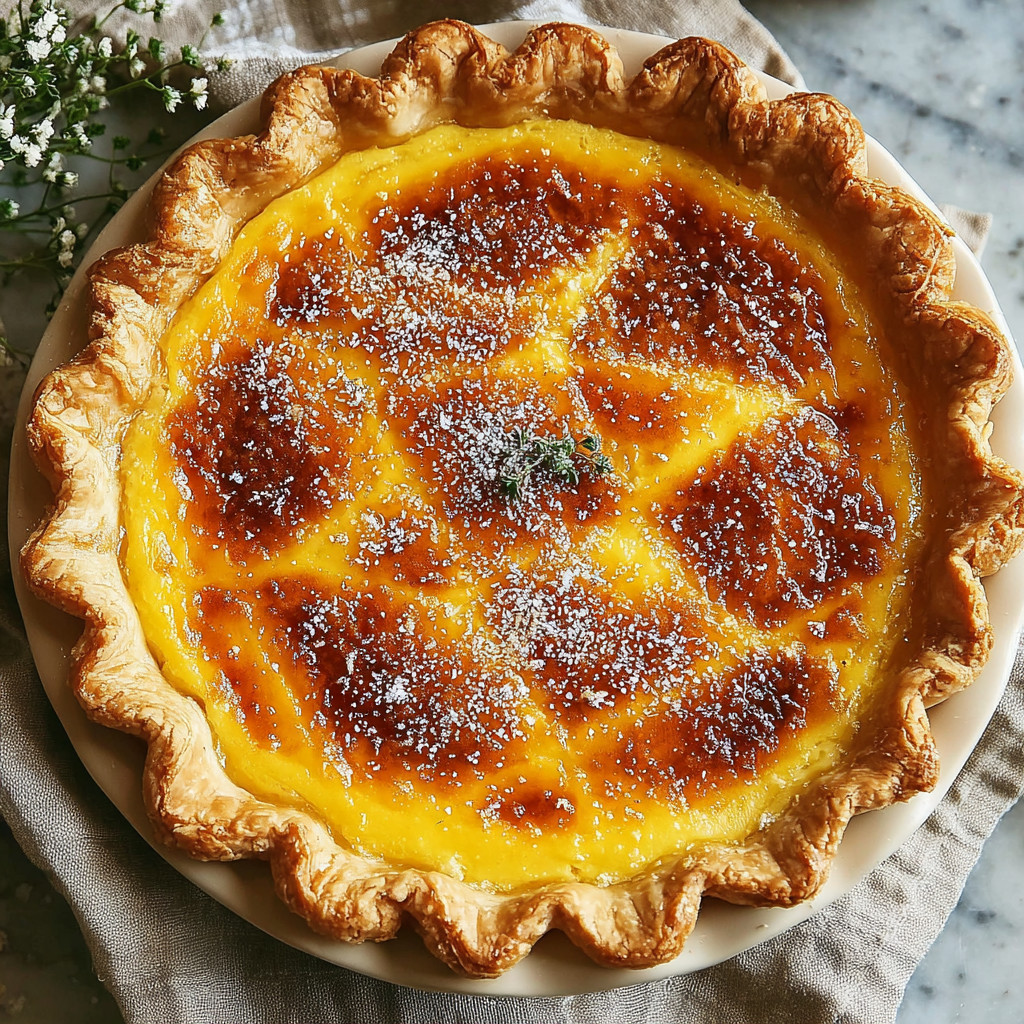 A slice of pie with a sprinkle of sugar on top.