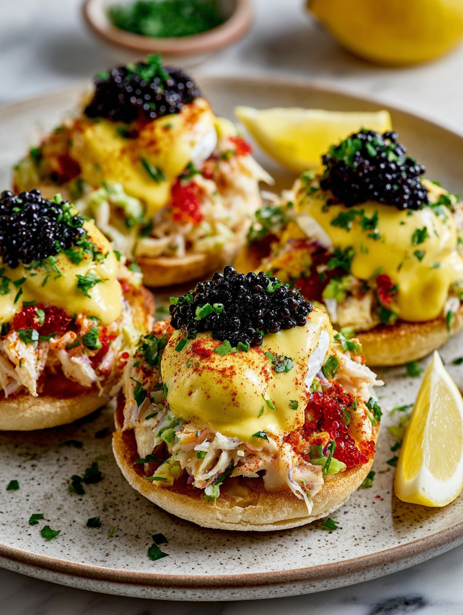 A plate of food with a lemon wedge on top.