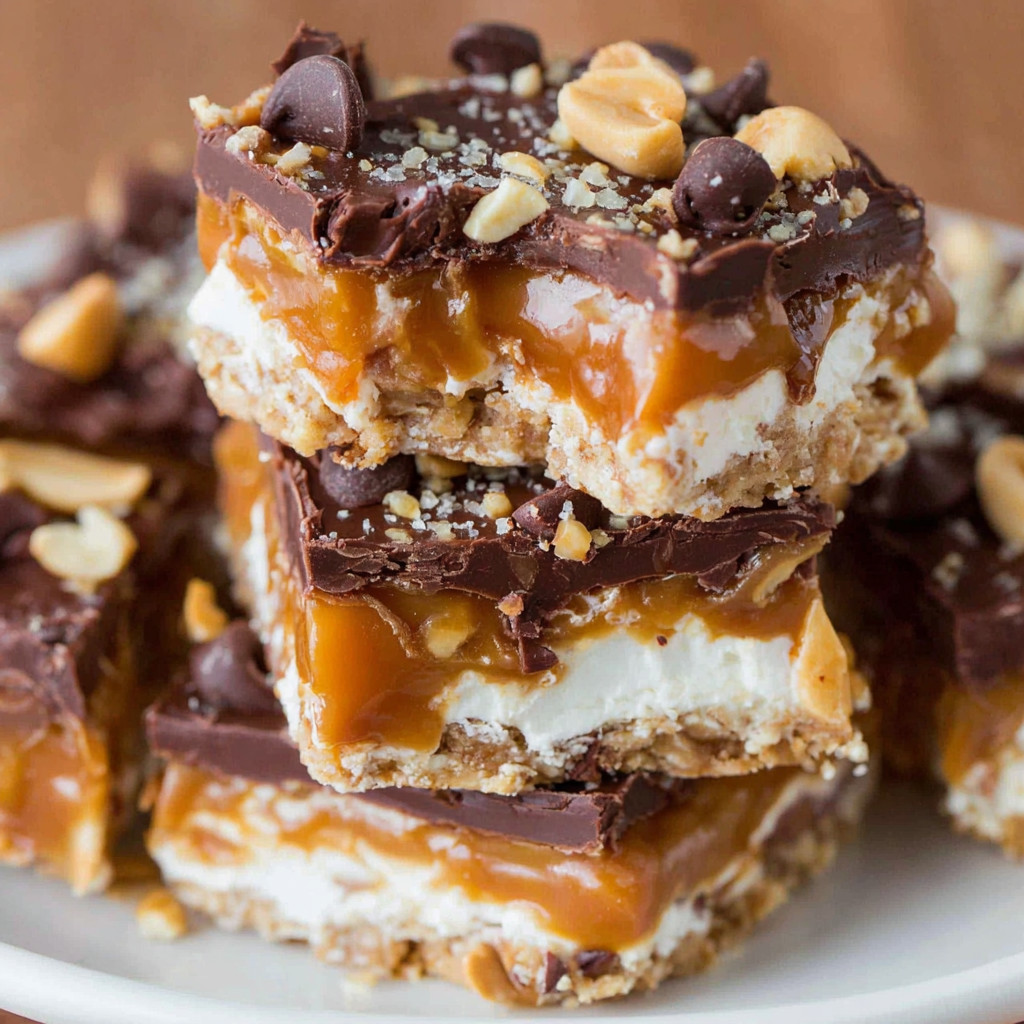 A plate of desserts with chocolate and nuts.