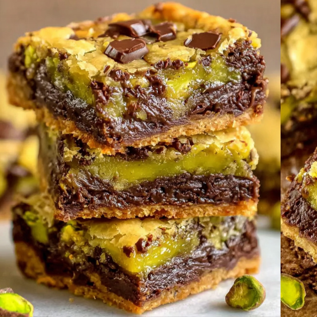 A stack of chocolate and almond bars.