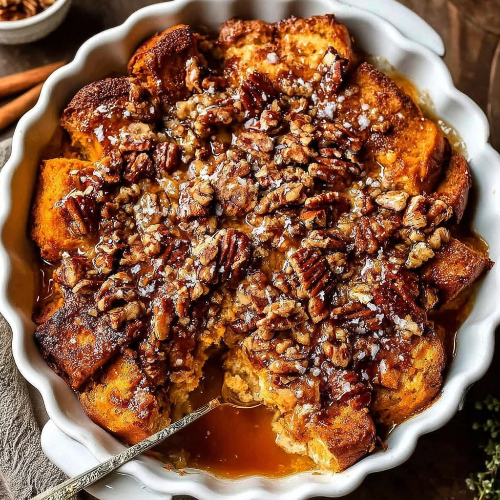 A white bowl filled with a delicious dessert.