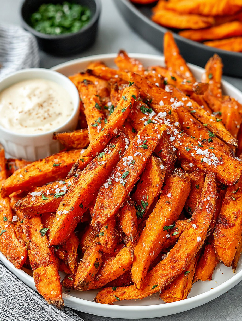 A bowl of fries with a white sauce.