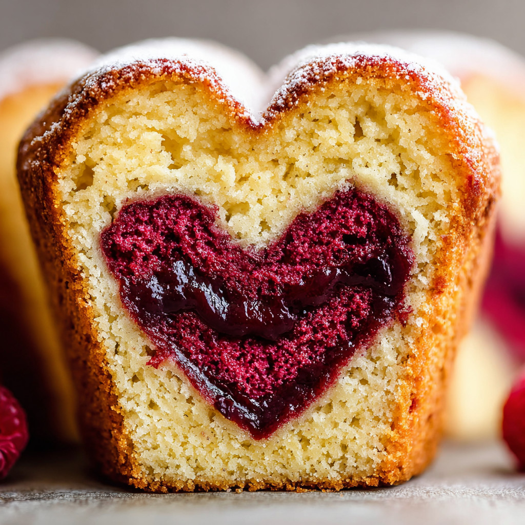 A slice of cake with a heart shaped hole in it.