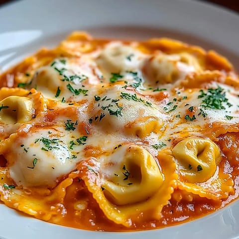 A plate of pasta with cheese and sauce.